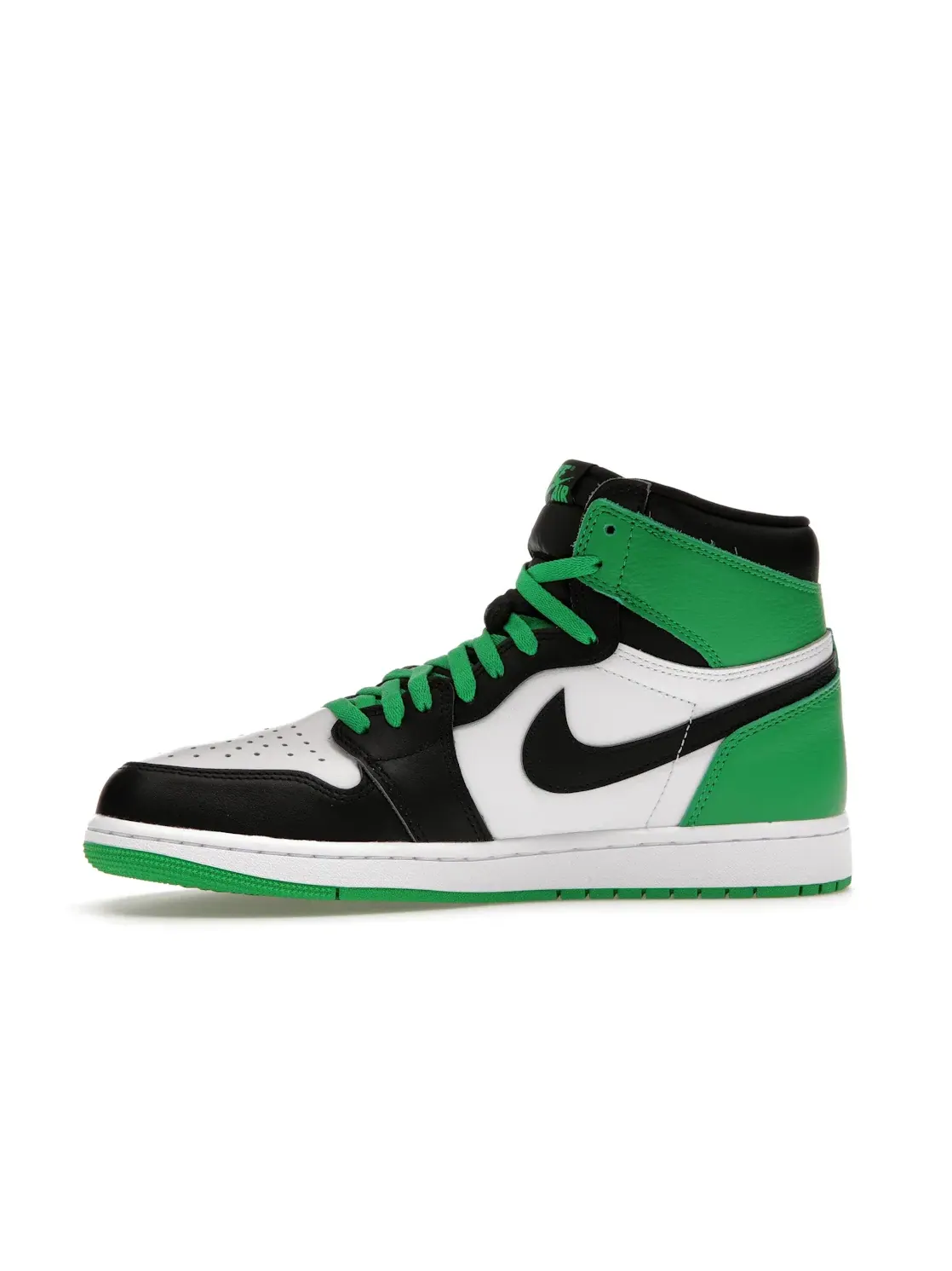 Мужские кроссовки с кожаным верхом Jordan 1 Retro High OG Jordan — изображение 3 из 4, черный/зеленый-белый
