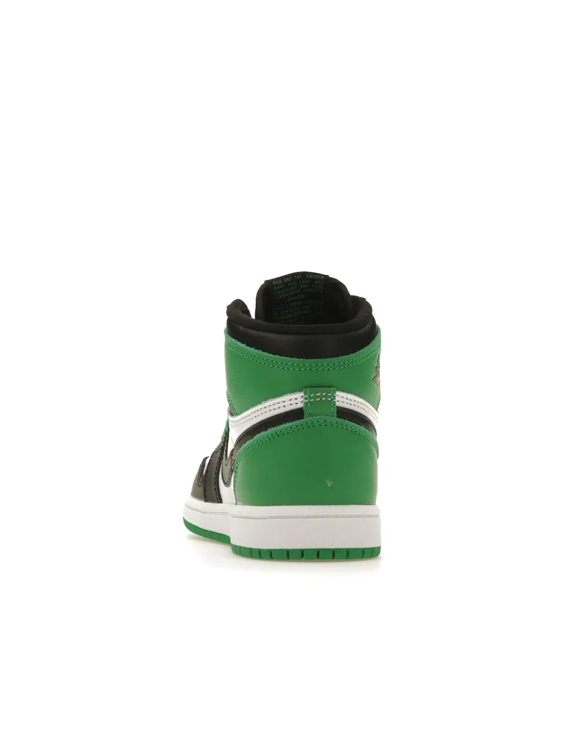 Детские кроссовки высокие с принтом Jordan 1 Retro High OG Lucky Green Jordan — изображение 4 из 4, черный/зеленый белый