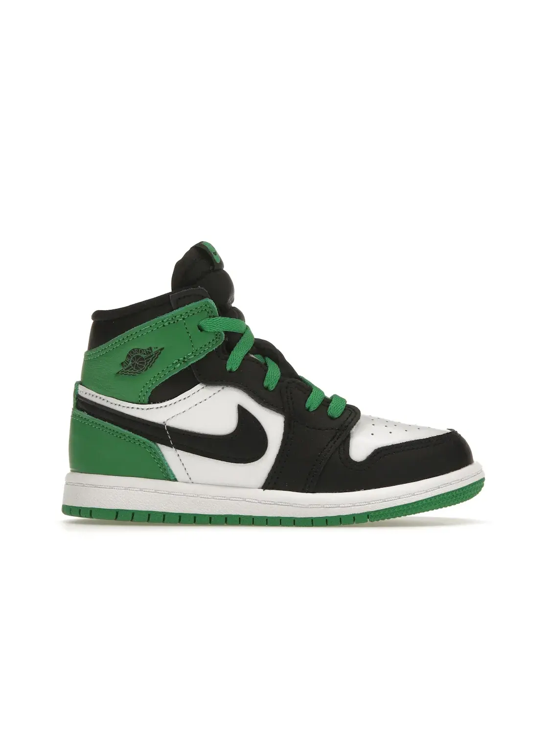 Детские кроссовки с принтом Jordan 1 Retro High OG Jordan — изображение 1 из 4, черный/зеленый-белый