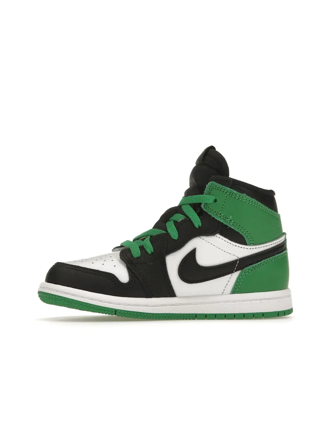 Детские кроссовки с принтом Jordan 1 Retro High OG Jordan — изображение 3 из 4, черный/зеленый-белый