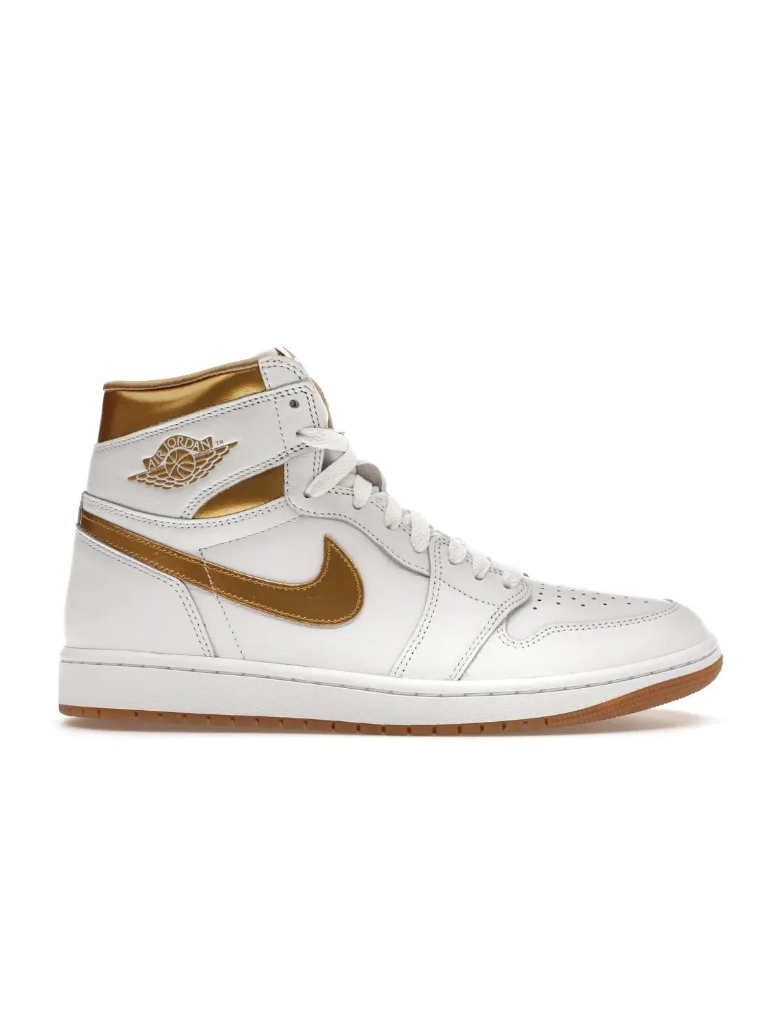 Женские кроссовки Lifestyle с металлическим золотом Jordan 1 Retro High OG — изображение 1 из 4