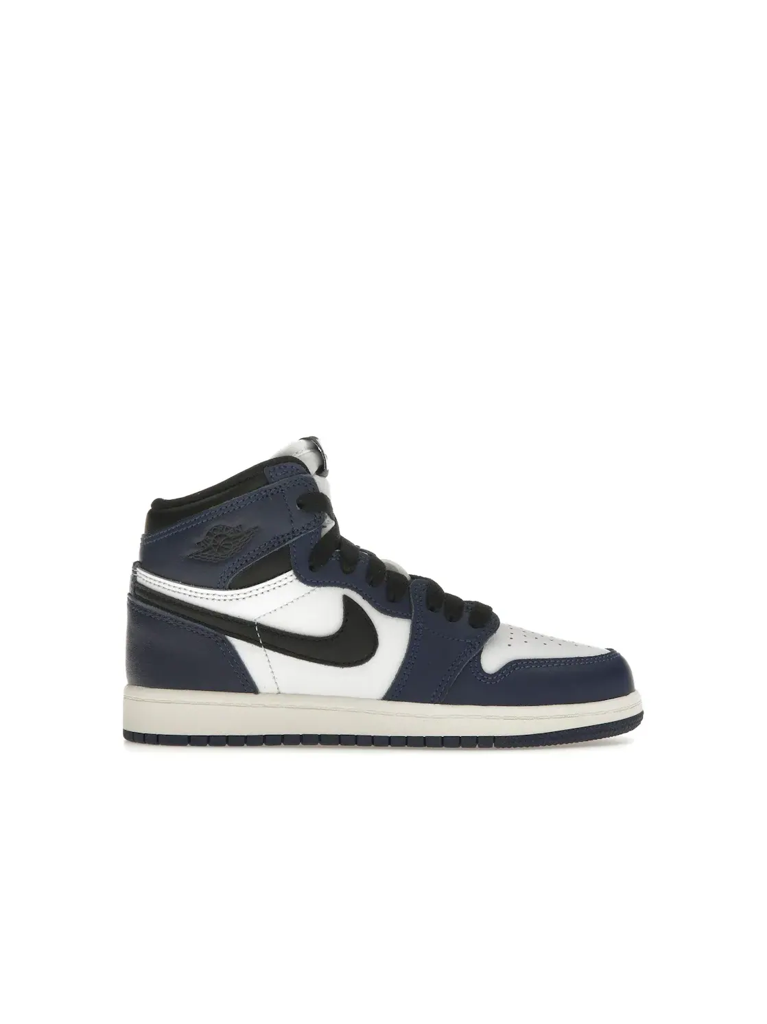 Детские кроссовки с длинным шнурованием Jordan 1 Retro High OG Jordan — изображение 1 из 4, темно-синий/черный/белый