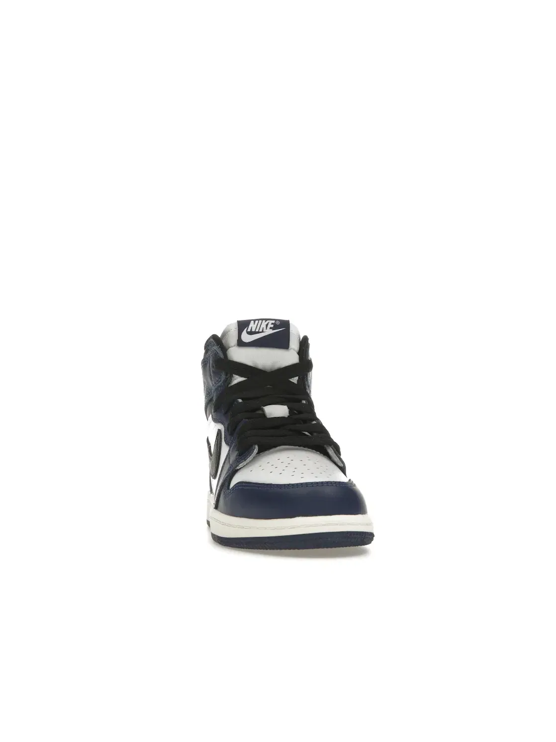 Детские кроссовки с длинным шнурованием Jordan 1 Retro High OG Jordan — изображение 2 из 4, темно-синий/черный/белый