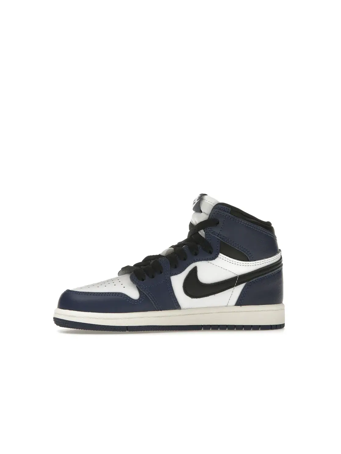 Детские кроссовки с длинным шнурованием Jordan 1 Retro High OG Jordan — изображение 3 из 4, темно-синий/черный/белый
