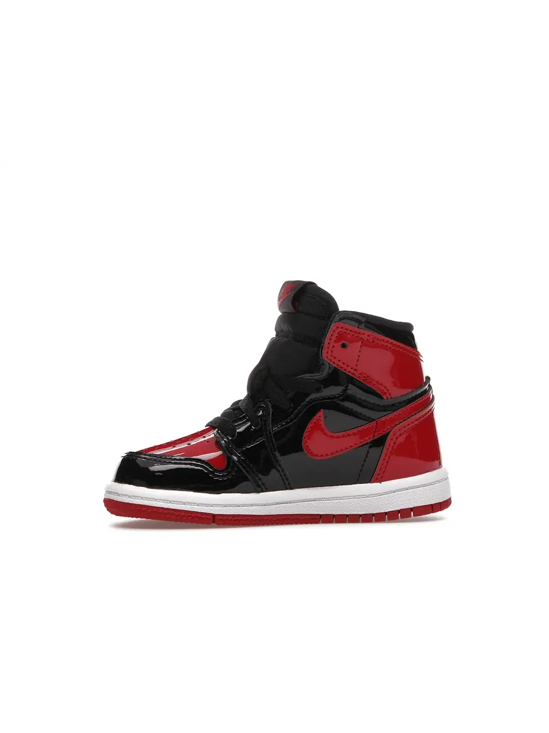 Детские кроссовки Lifestyle с патентованной кожи Jordan 1 Retro High OG Bred Patent Jordan — изображение 3 из 4