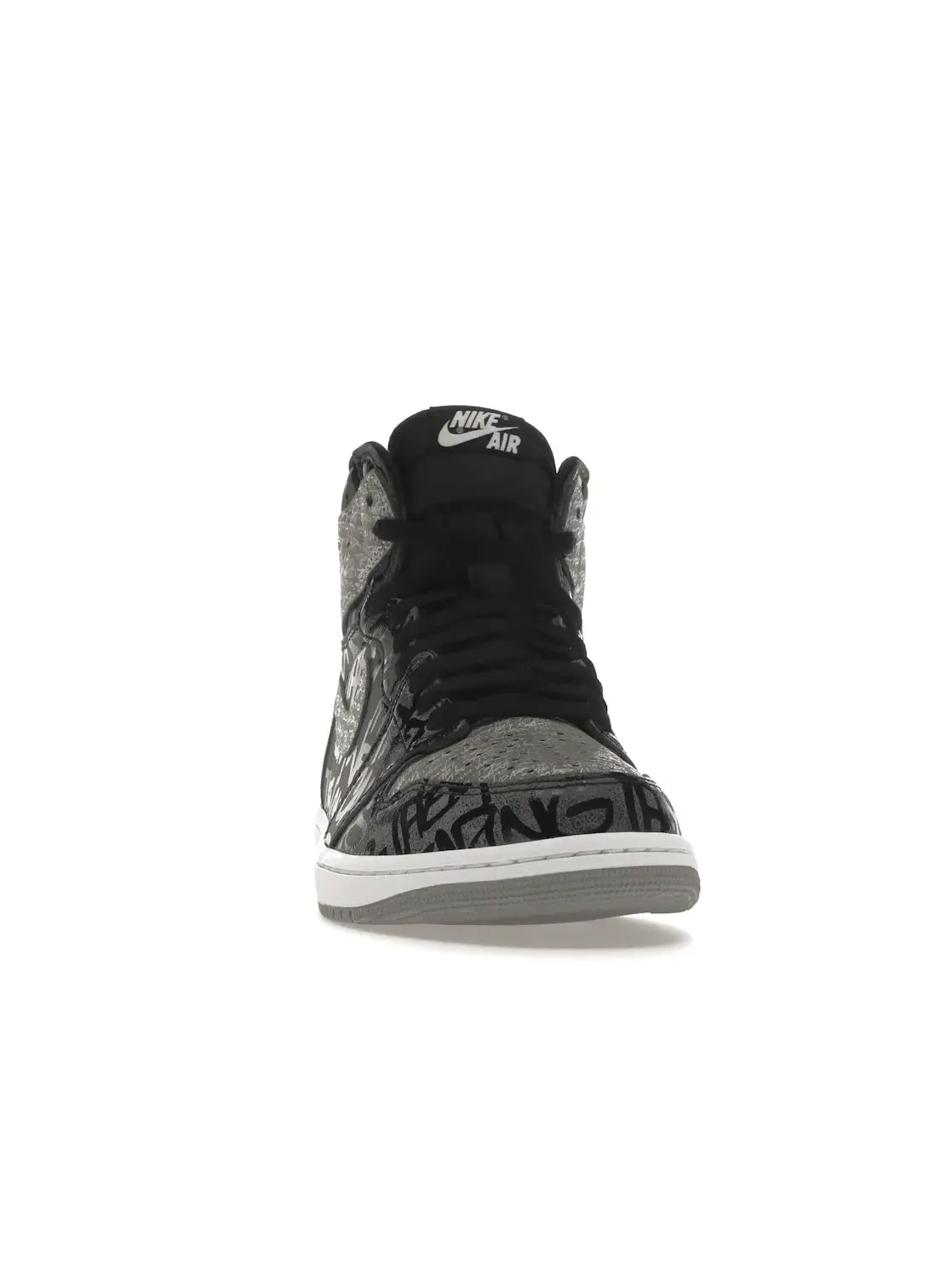 Мужские кроссовки Lifestyle с принтом Jordan 1 Retro High OG Jordan — изображение 2 из 4, черный/белый-серый