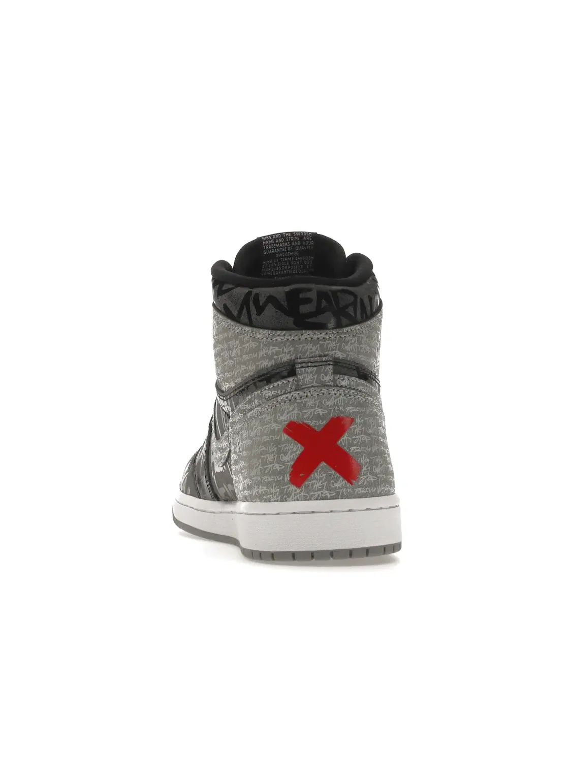 Мужские кроссовки Lifestyle с принтом Jordan 1 Retro High OG Jordan — изображение 4 из 4, черный/белый-серый