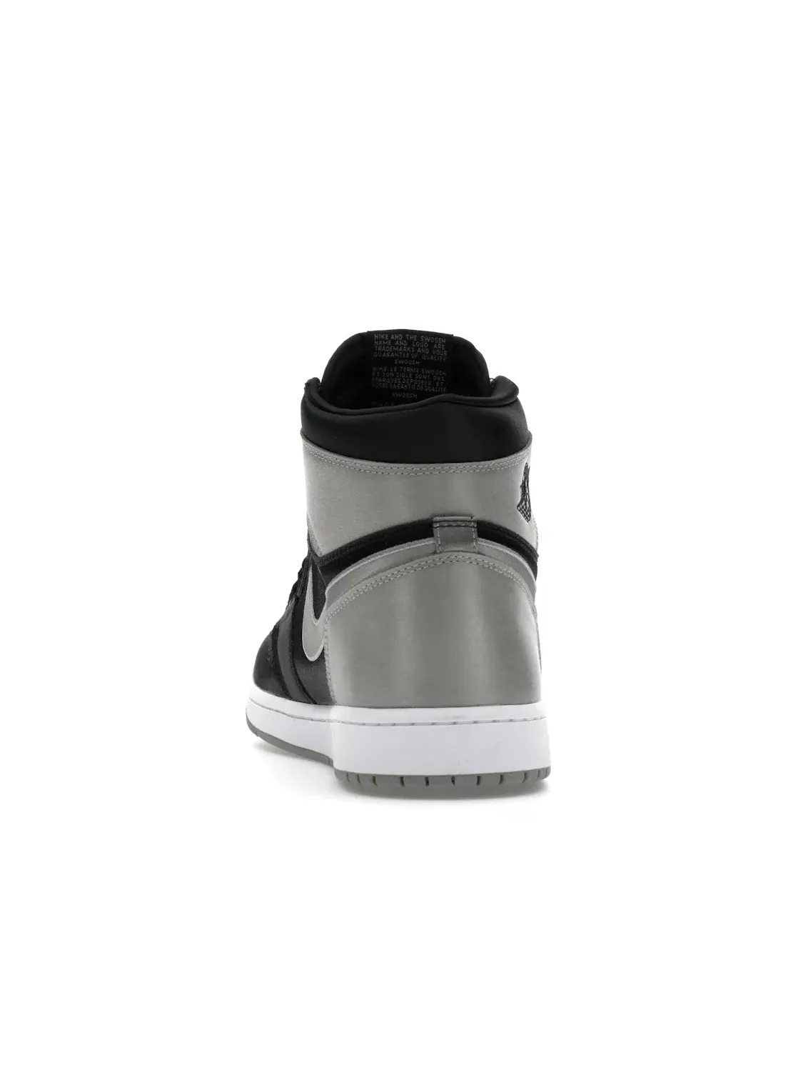 Женские кроссовки с атласным верхом Jordan 1 Retro High OG Jordan — изображение 4 из 4, черный/серый-белый