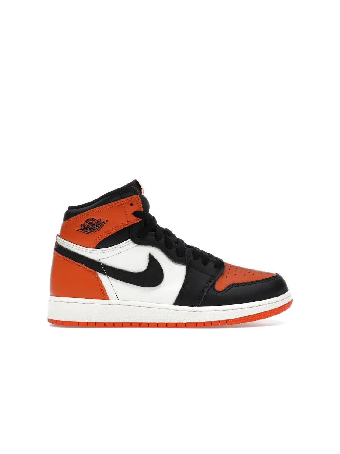 Детские кроссовки высокие с принтом Shattered Backboard Jordan 1 Retro High OG — изображение 1 из 4, черный/черный