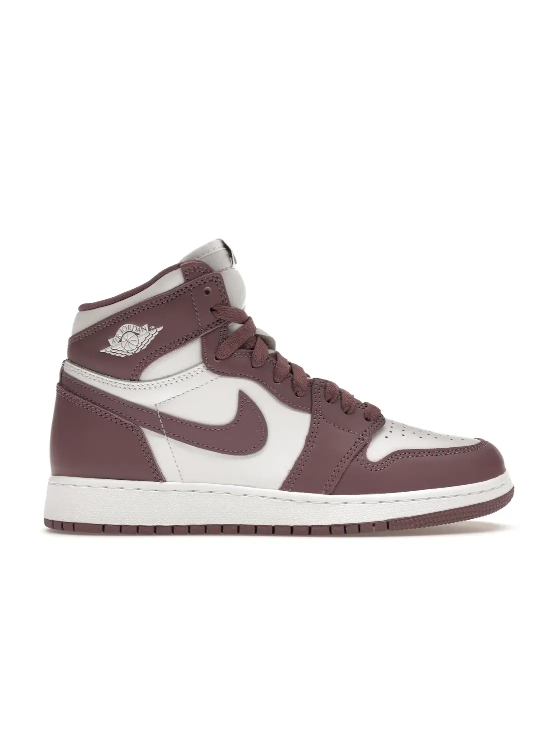Детские кроссовки Lifestyle с кожаным верхом Jordan 1 Retro High OG Jordan — изображение 1 из 4, белый//белый