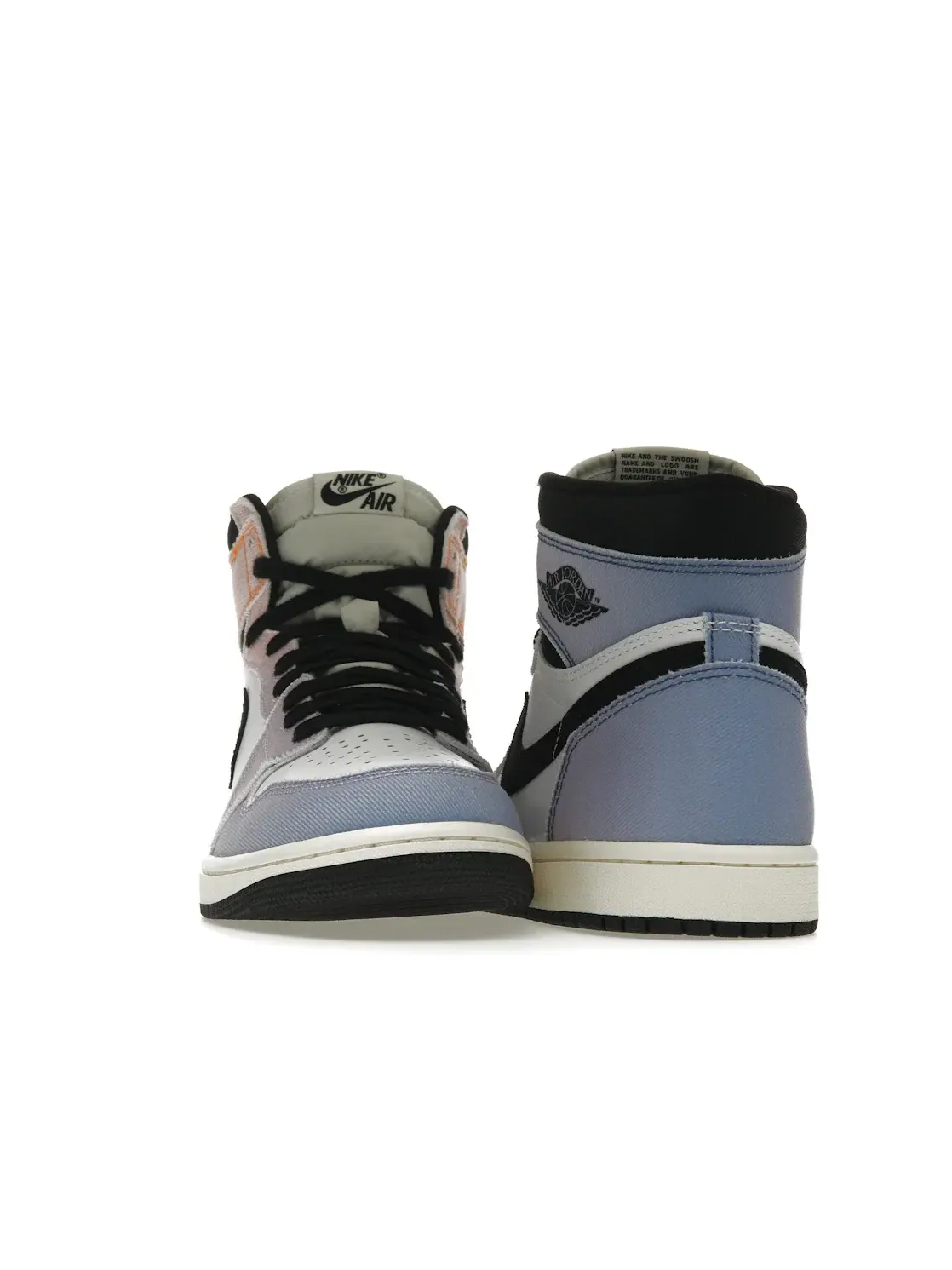 Мужские кроссовки с градиентным принтом Jordan 1 Retro High OG Skyline Jordan — изображение 2 из 4, оранжевый/черный//синий