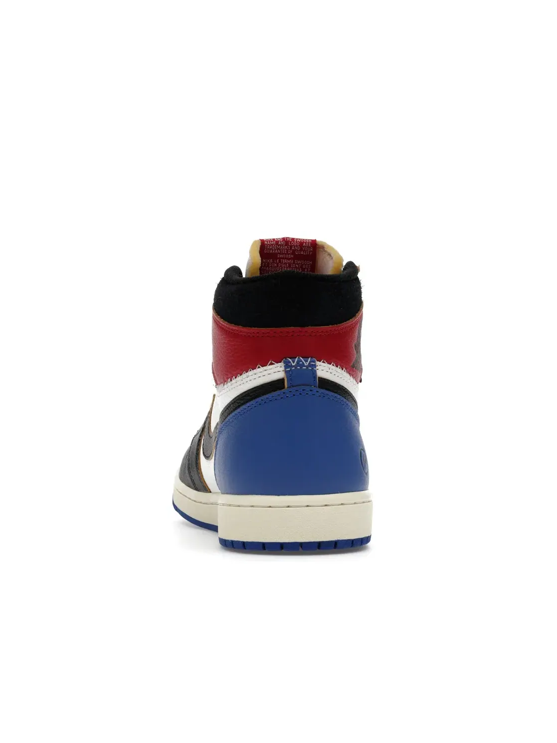 Мужские кроссовки с коллаборацией Fragment x Union LA Jordan 1 Retro High OG SP, Varsity Red Sport Royal — изображение 4 из 4