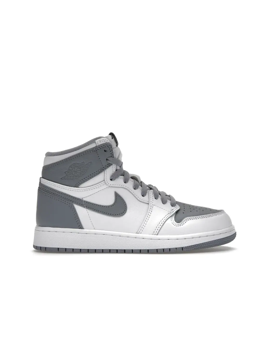 Детские кроссовки высокие с кожаным верхом Jordan 1 Retro High OG Jordan — изображение 1 из 4, белый