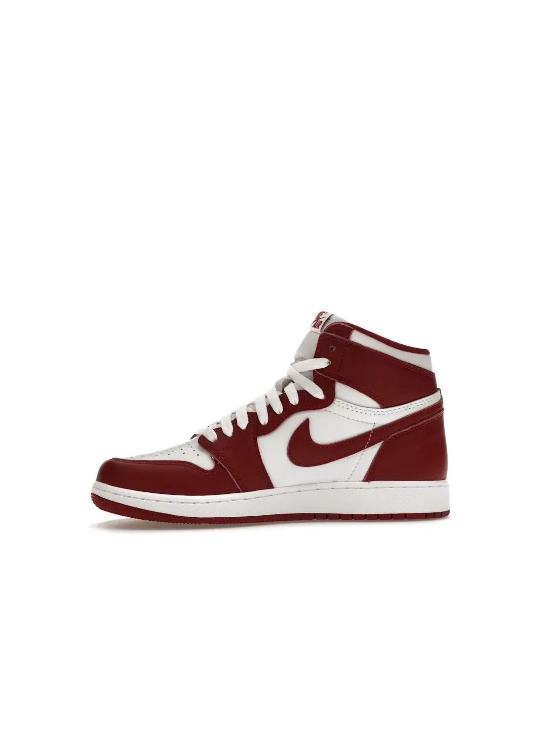 Детские кроссовки с высоким воротником Jordan 1 Retro High OG — изображение 3 из 4, белый/красный