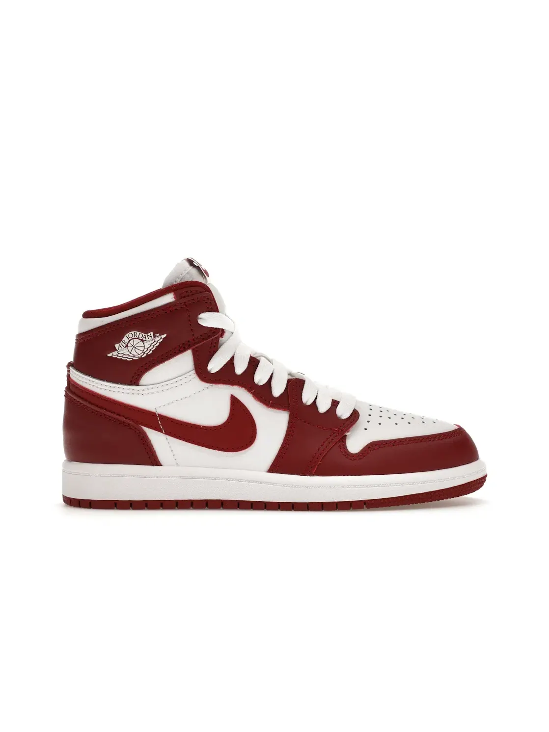 Детские кроссовки с высоким верхом Jordan 1 Retro High OG — изображение 1 из 4, белый/красный