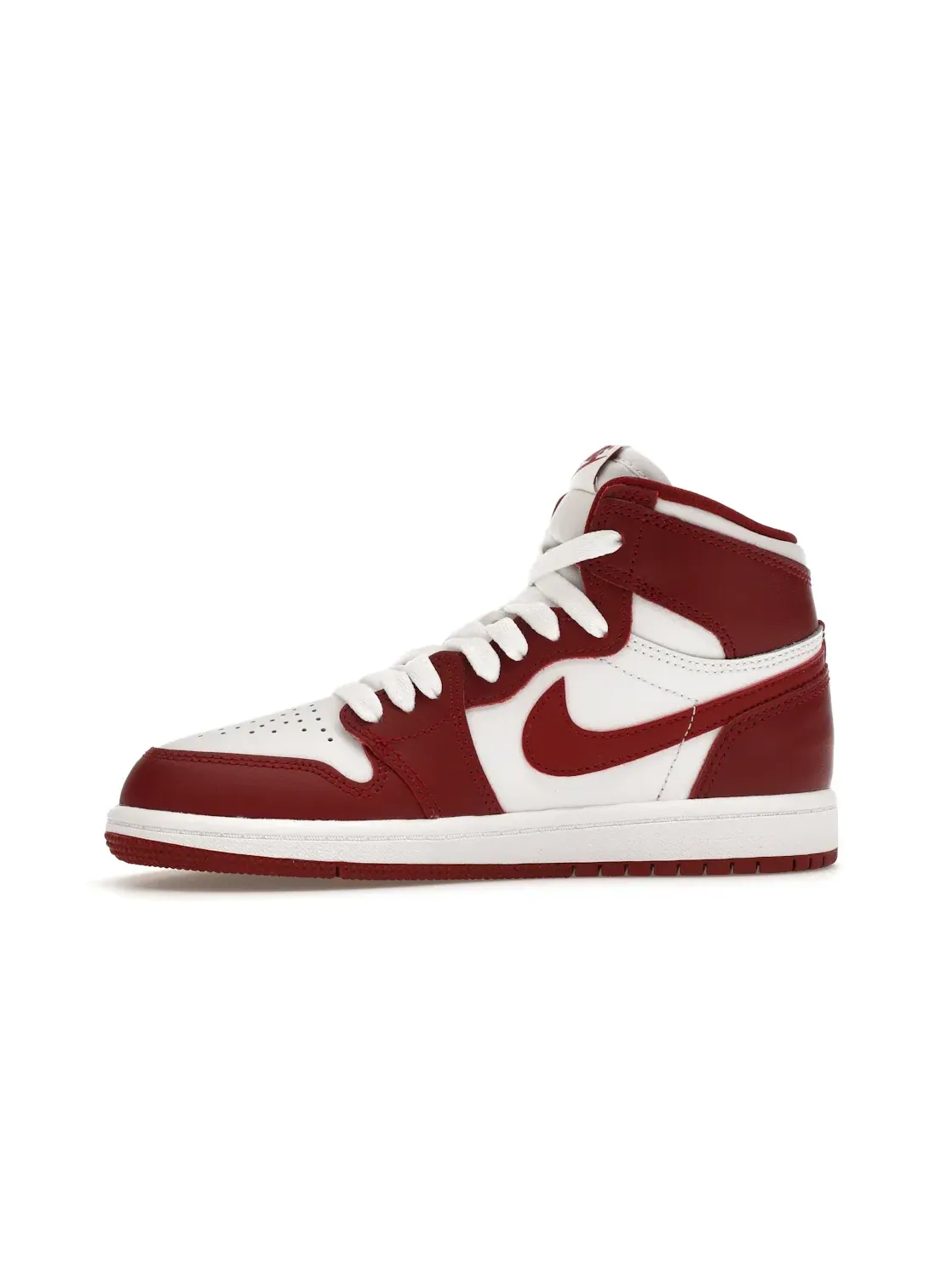 Детские кроссовки с высоким верхом Jordan 1 Retro High OG — изображение 3 из 4, белый/красный