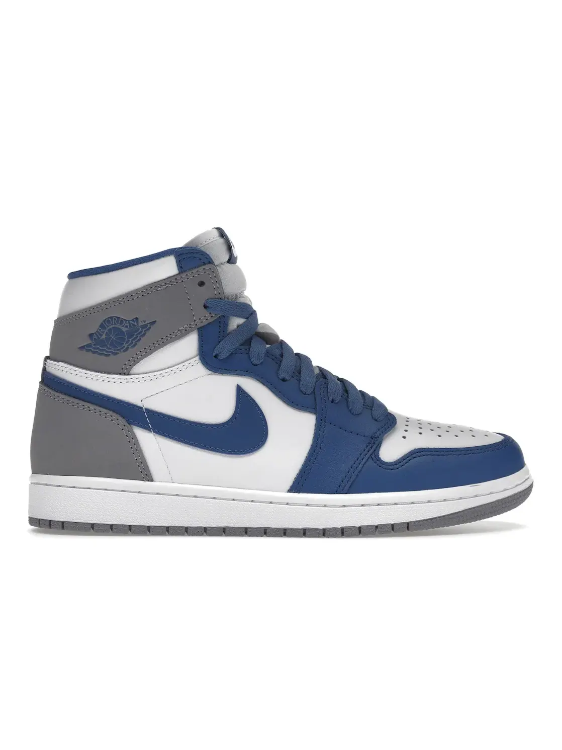 Мужские кроссовки с принтом Jordan 1 Retro High OG Jordan — изображение 1 из 4, синий/белый/серый