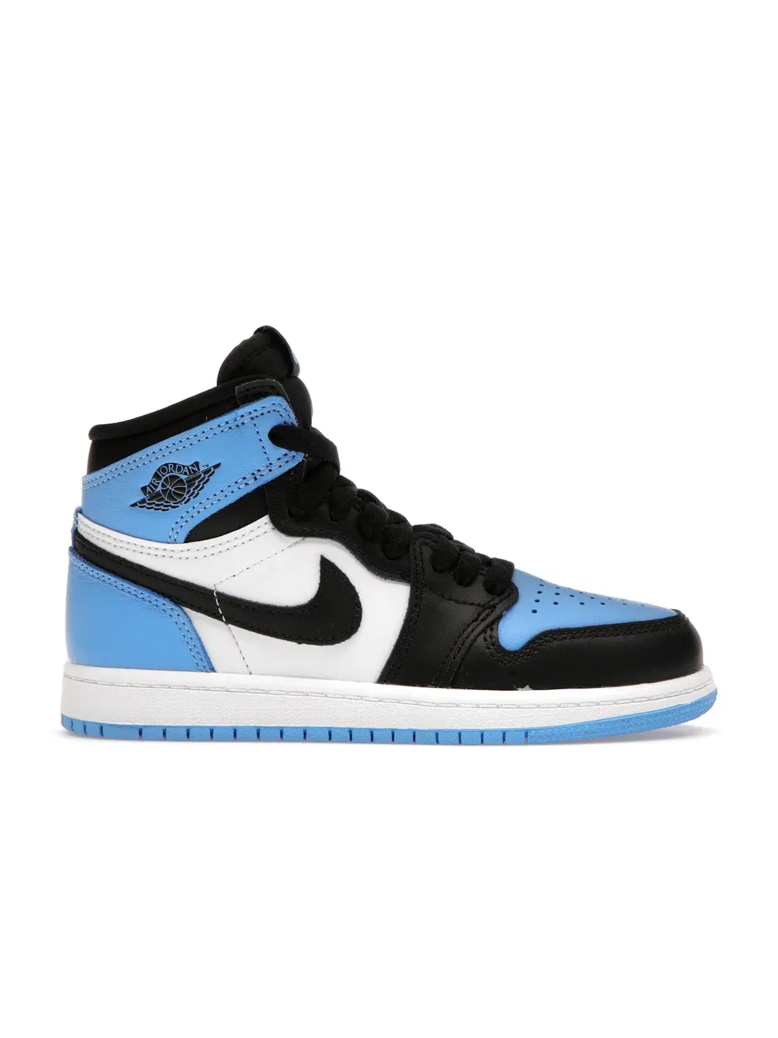 Детские кроссовки с принтом Jordan 1 Retro High OG UNC Toe Jordan — изображение 1 из 4, синий/черный/белый