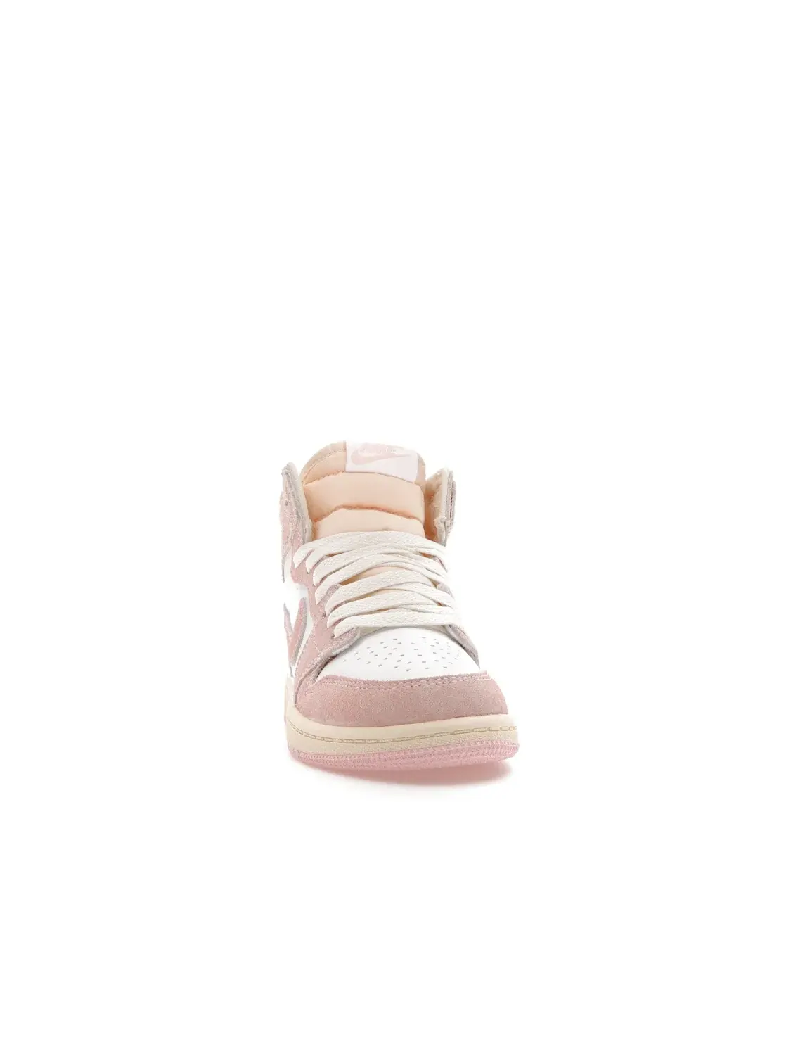 Детские кроссовки с розовым принтом Jordan 1 Retro High OG Jordan — изображение 2 из 4, белый