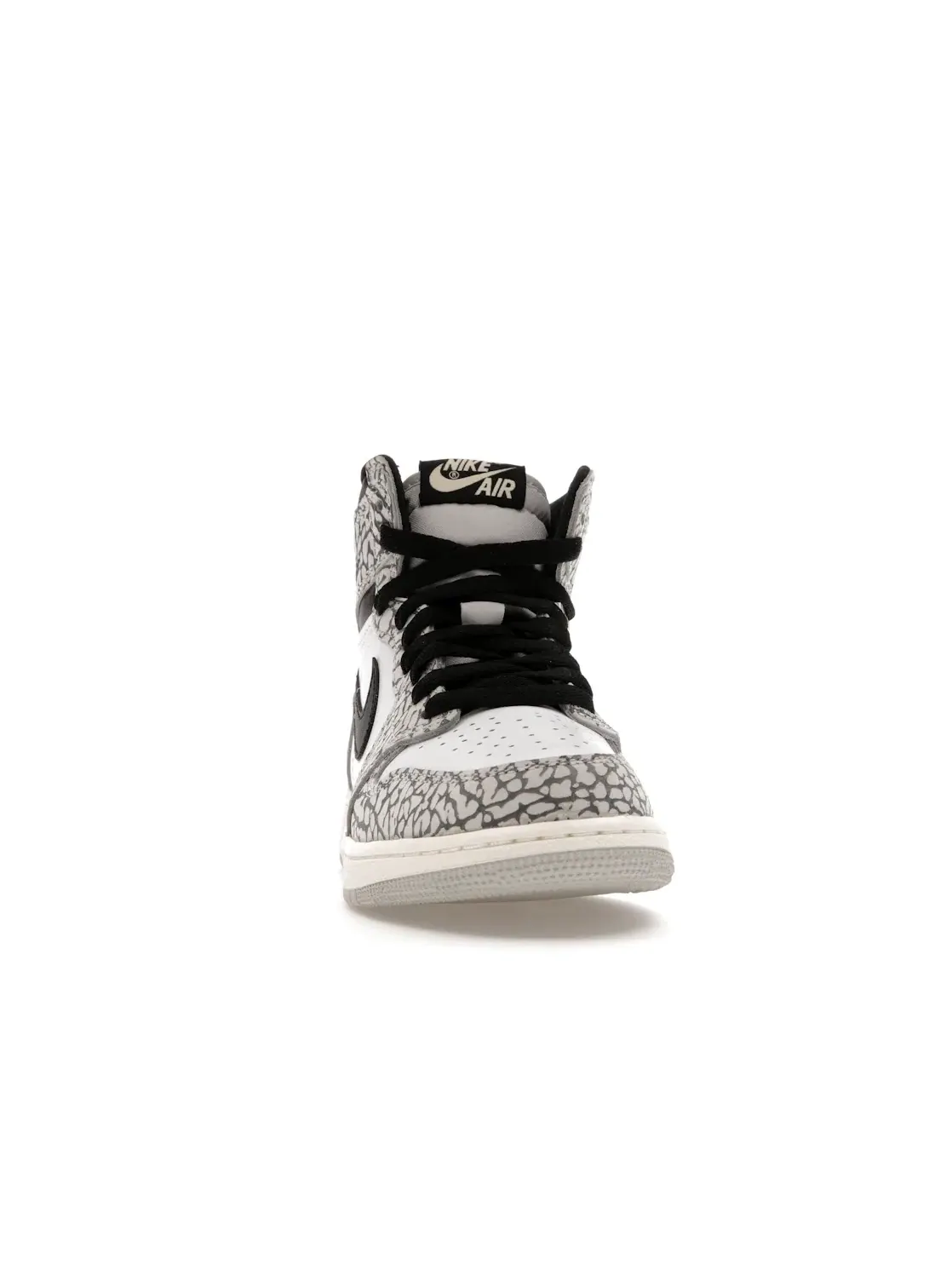 Детские кроссовки Lifestyle с принтом Elephant Print Jordan 1 Retro High OG Jordan — изображение 2 из 4, серый//черный/белый