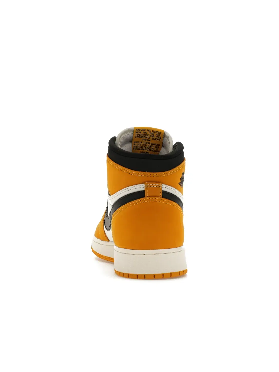 Детские кроссовки для мальчиков кожаные Jordan 1 Retro High OG — изображение 4 из 4, желтый/черный