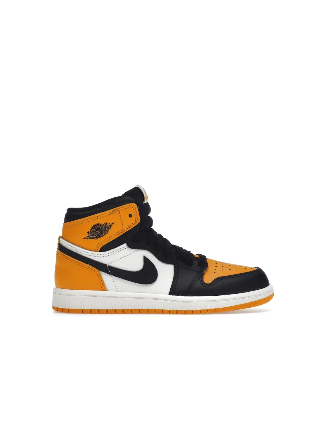 Детские кроссовки кожаные Jordan 1 Retro High OG Taxi — изображение 1 из 4, черный