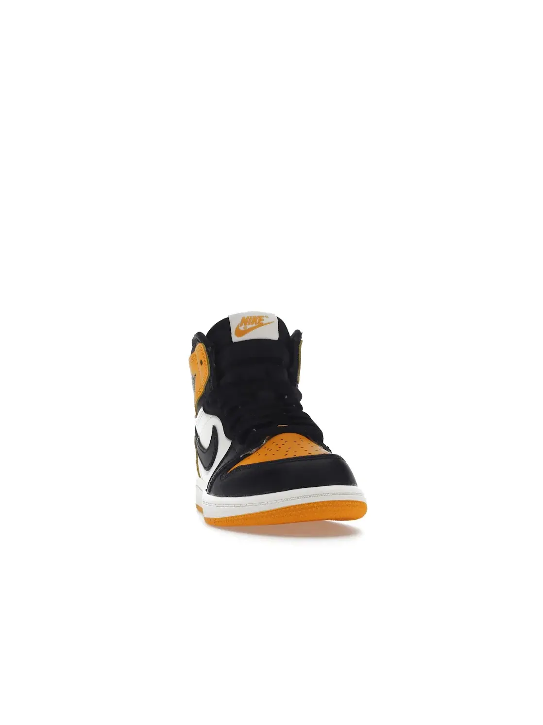 Детские кроссовки кожаные Jordan 1 Retro High OG Taxi — изображение 2 из 4, черный