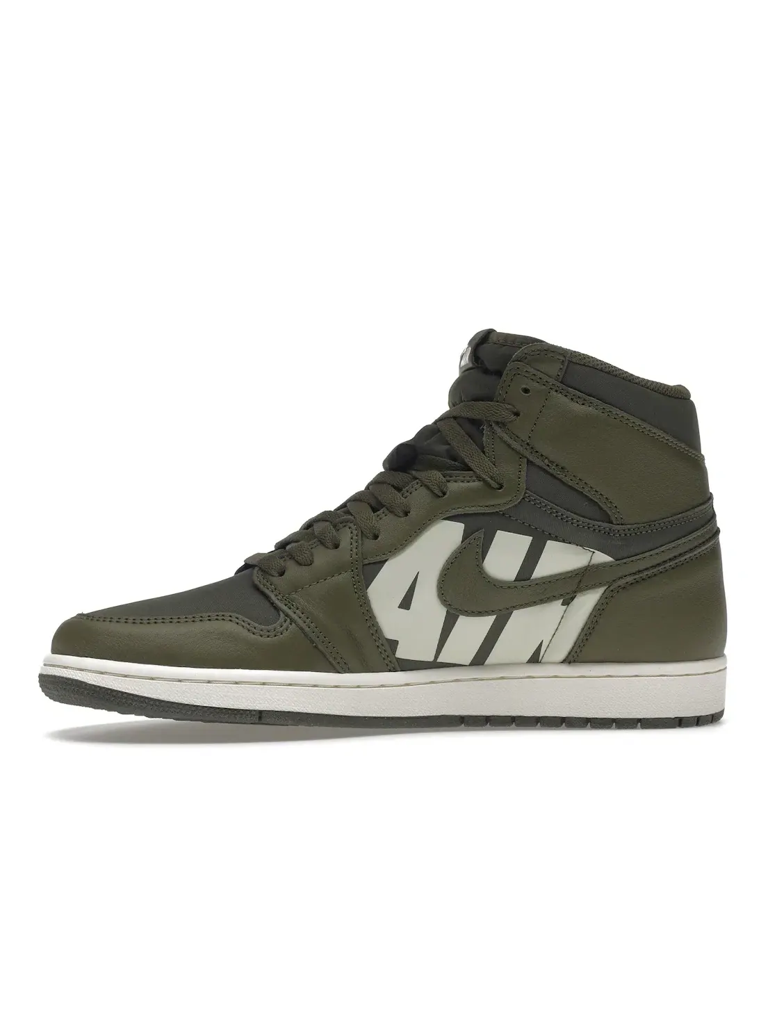 Мужские кроссовки высокие из кожи и канваса Jordan 1 Retro High — изображение 3 из 4, оливковый