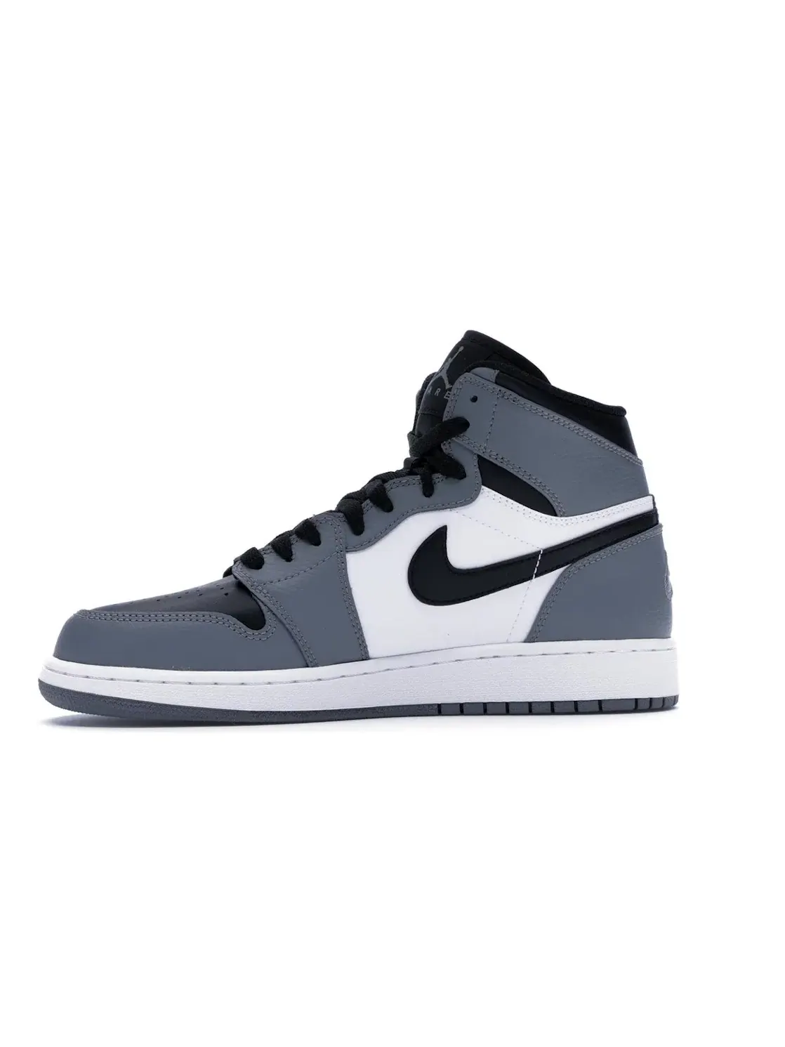 Детские кроссовки Lifestyle с длинным шнурованием Jordan 1 Retro High Jordan — изображение 3 из 4, серый/черный-белый