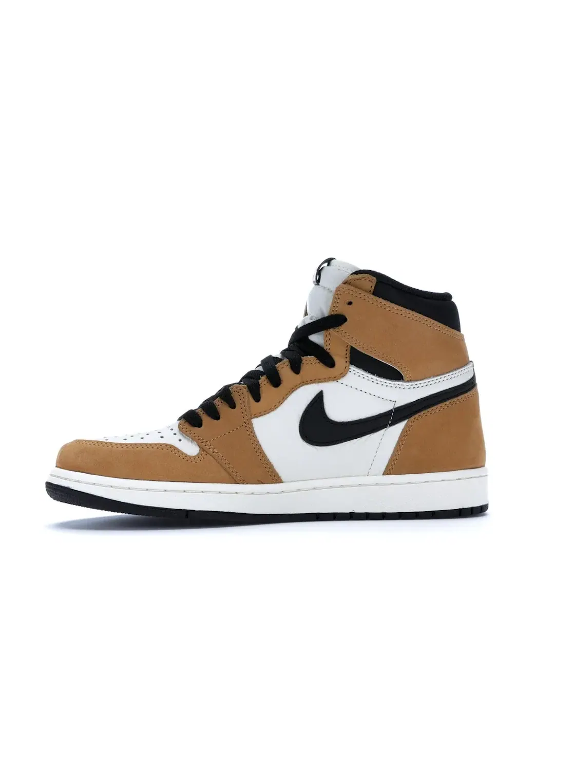 Мужские кроссовки кожаные Rookie of the Year Jordan 1 Retro High Jordan — изображение 3 из 4, золотистый/черный