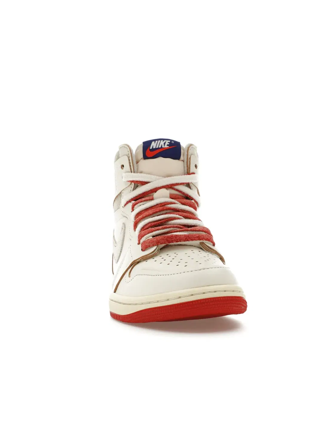 Женские кроссовки с премиум-кожей Jordan 1 Retro High Jordan, Sail/Cinnabar/Light Bone — изображение 2 из 4