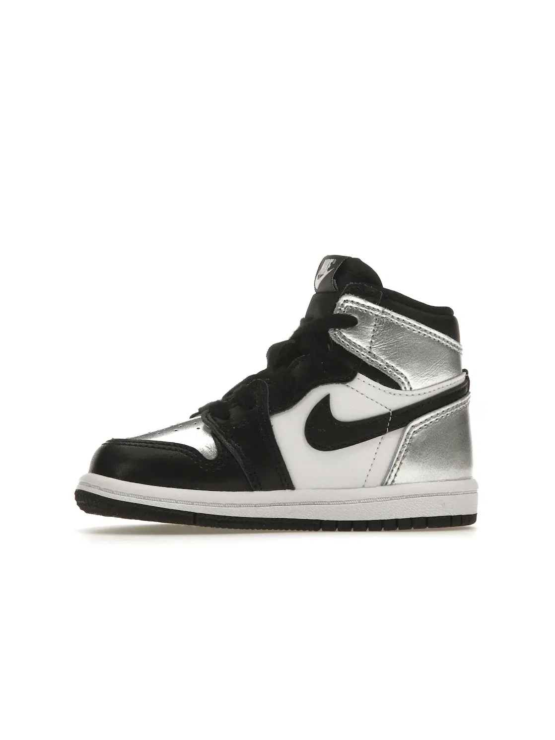 Детские кроссовки с металлическим серебристым верхом Jordan 1 Retro High Silver Toe Jordan — изображение 3 из 4