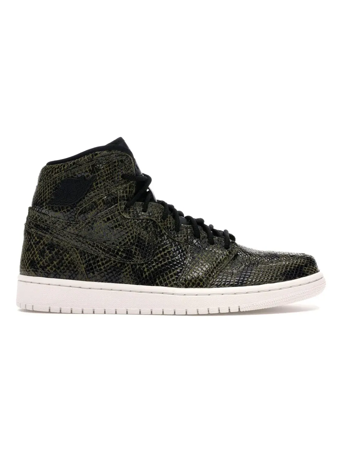 Женские кроссовки кожаные Jordan 1 Retro High Jordan — изображение 1 из 4, оливковый/-черный