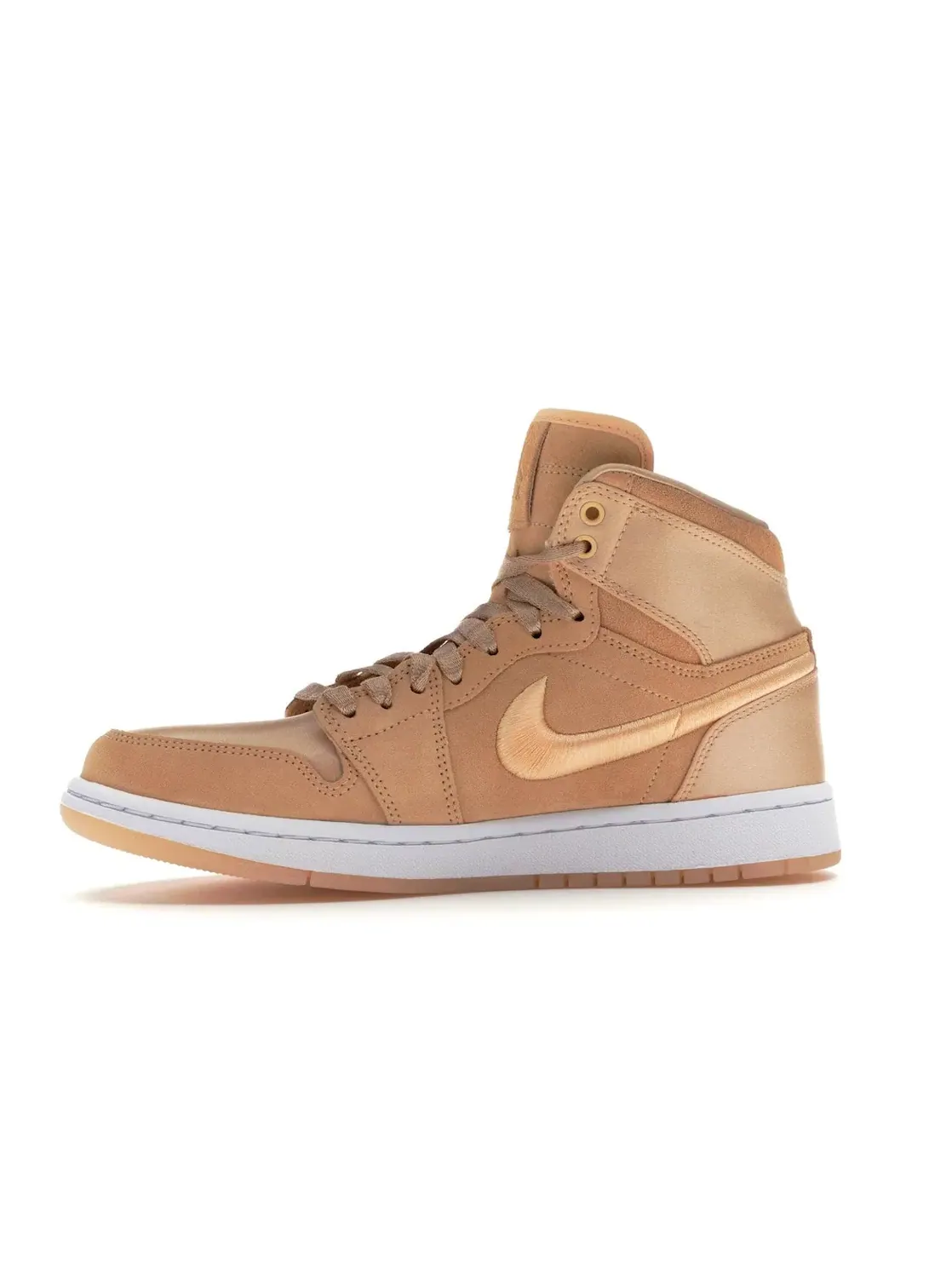 Женские кроссовки с сатиновым верхом Jordan 1 Retro High Season of Her Ice Peach — изображение 3 из 4