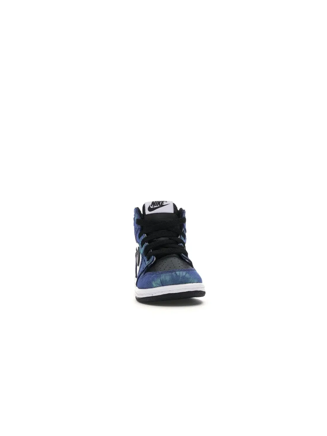 Детские кроссовки с принтом Jordan 1 Retro High Tie Dye Jordan — изображение 2 из 4, белый/черный-зеленый