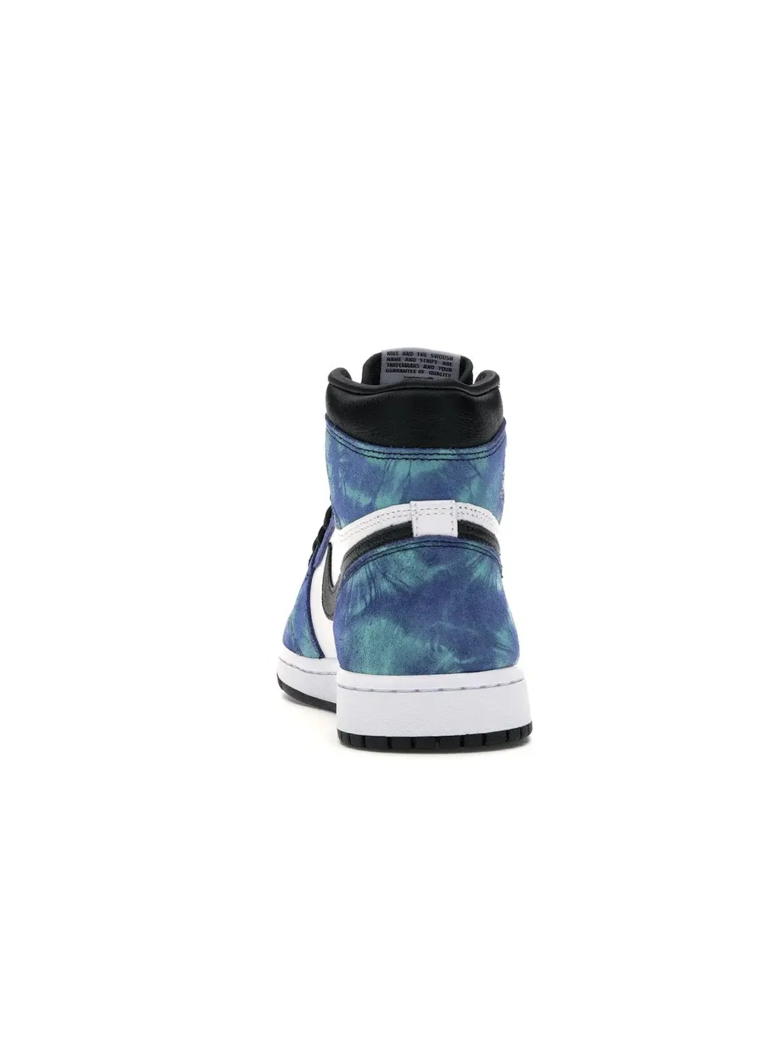 Женские кроссовки с принтом тай-дай Jordan 1 Retro High Jordan — изображение 4 из 4, белый/черный-зеленый