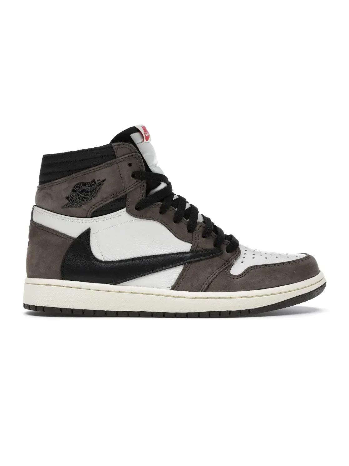 Мужские кроссовки с принтом Jordan 1 Retro High OG SP Travis Scott Mocha Jordan — изображение 1 из 4, черный-темный-красный