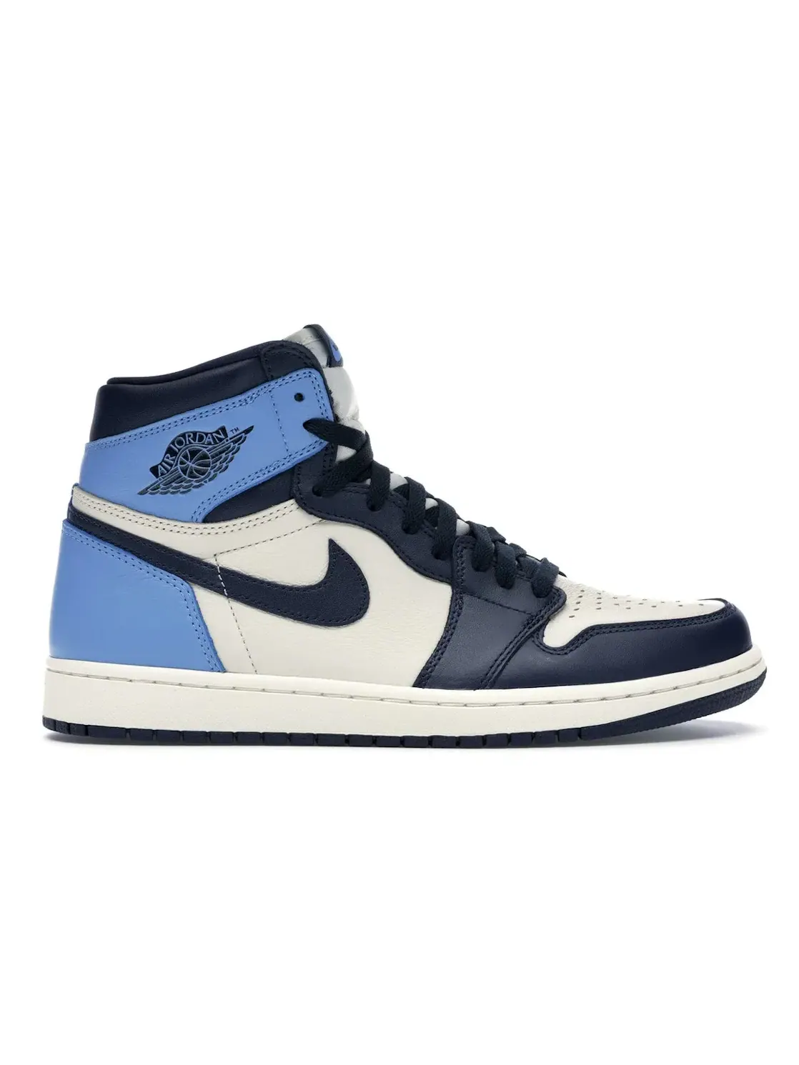 Мужские кроссовки с кожаным верхом Jordan 1 Retro High Obsidian Jordan — изображение 1 из 4, синий