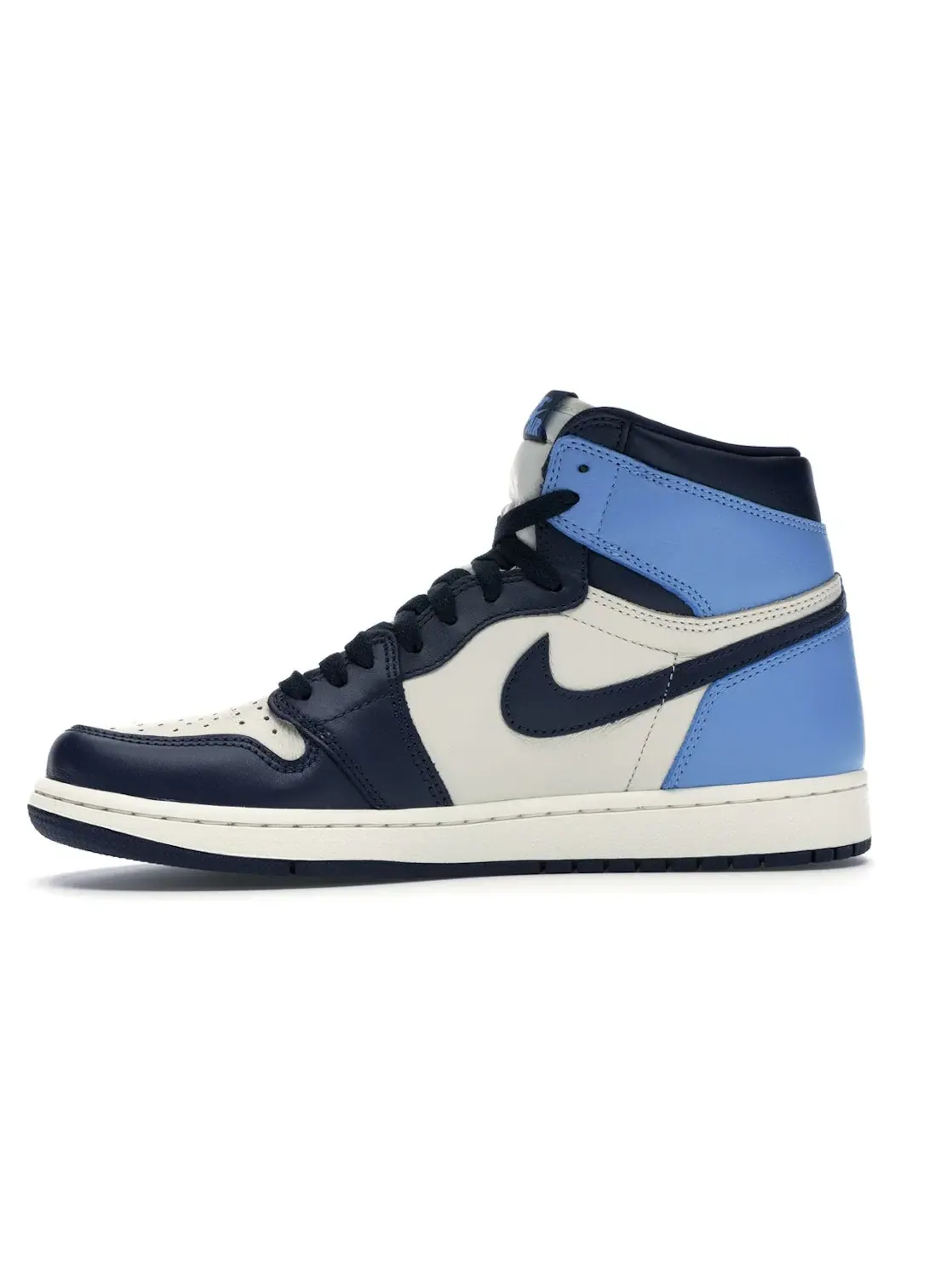 Мужские кроссовки с кожаным верхом Jordan 1 Retro High Obsidian Jordan — изображение 3 из 4, синий