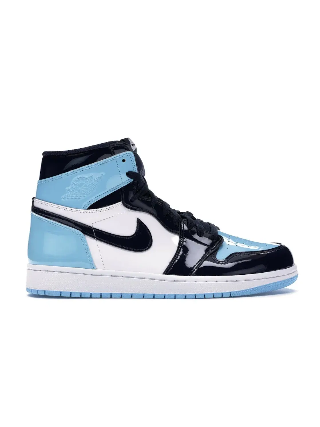 Женские кроссовки с патентованной кожей Jordan 1 Retro High UNC Patent Jordan