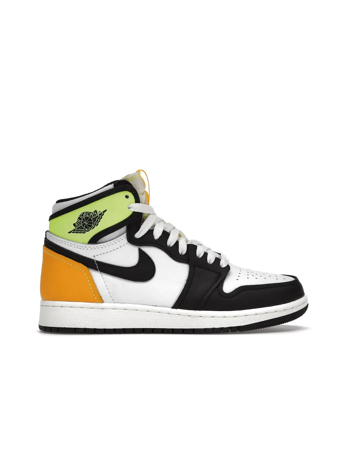 Детские кроссовки с Air Jordan 1 Retro High Jordan — изображение 1 из 4, белый/черный--золотистый