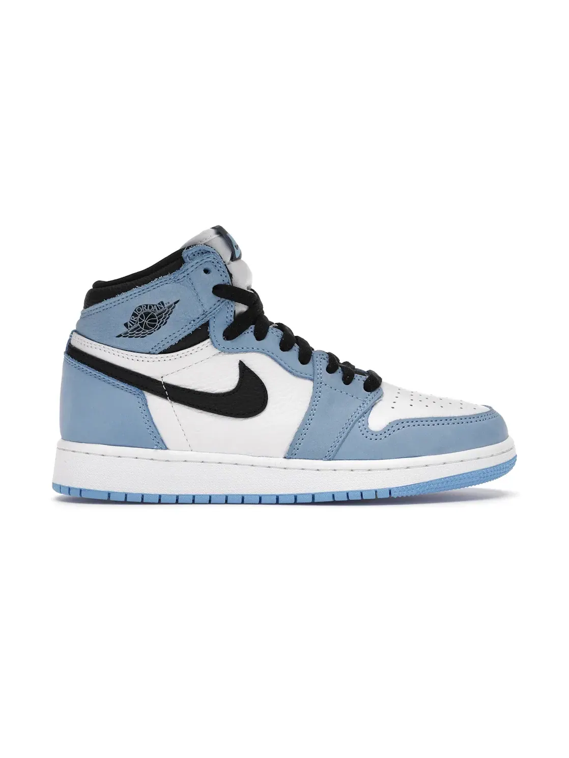 Детские кроссовки с перфорацией Jordan 1 Retro High OG Jordan — изображение 1 из 4, белый/синий-черный