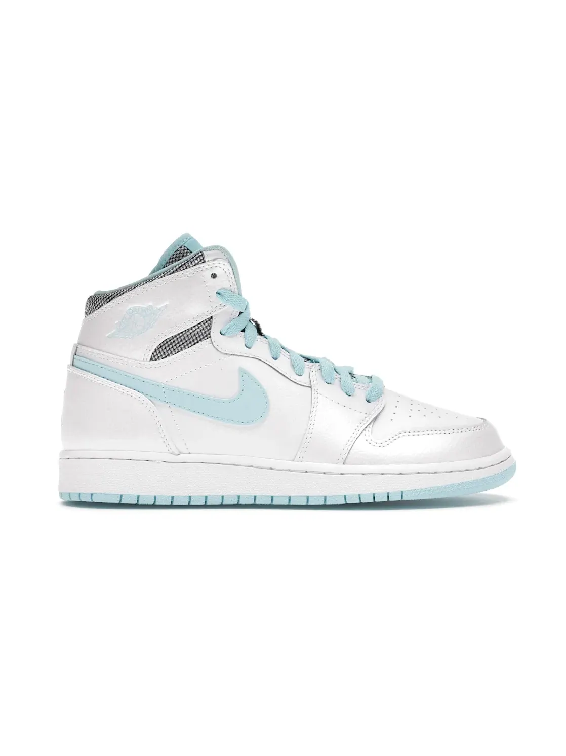 Детские кроссовки высокие с принтом Jordan 1 Retro High Jordan — изображение 1 из 4, белый/белый-синий
