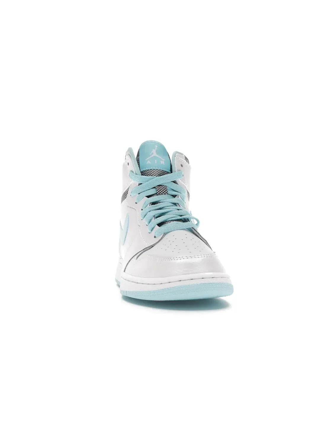 Детские кроссовки высокие с принтом Jordan 1 Retro High Jordan — изображение 2 из 4, белый/белый-синий