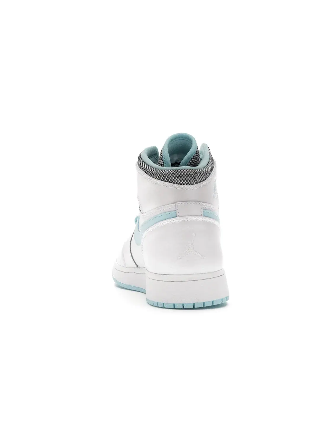 Детские кроссовки высокие с принтом Jordan 1 Retro High Jordan — изображение 4 из 4, белый/белый-синий