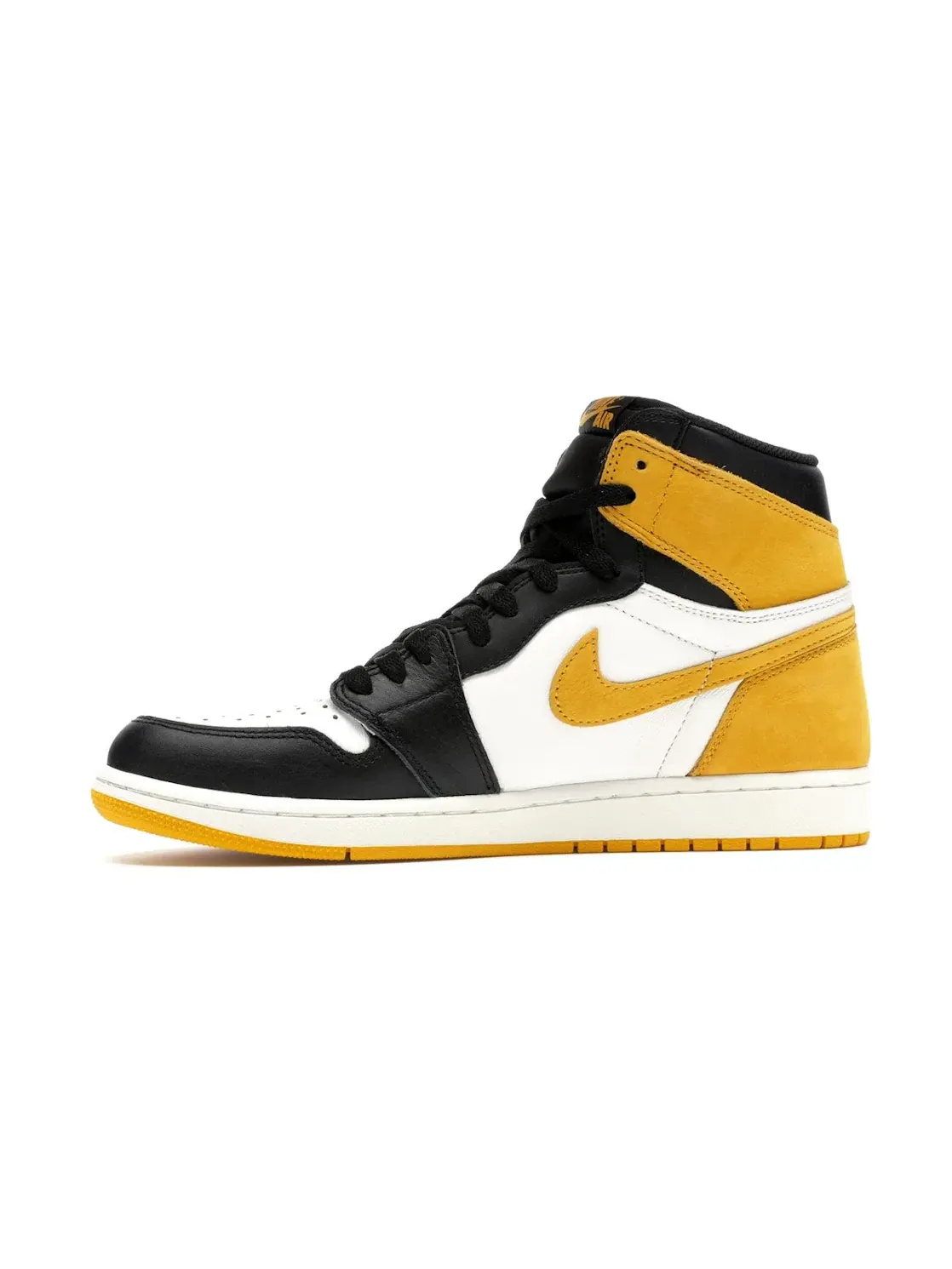 Мужские кроссовки с желтыми акцентами Jordan 1 Retro High Jordan — изображение 3 из 4, белый/желтый-черный