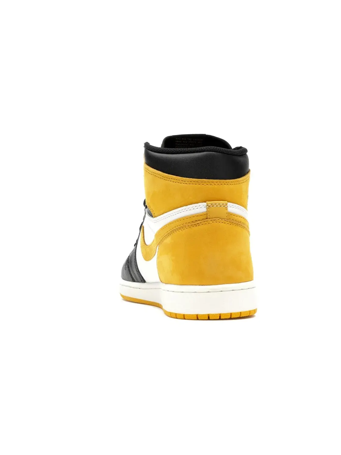 Мужские кроссовки с желтыми акцентами Jordan 1 Retro High Jordan — изображение 4 из 4, белый/желтый-черный