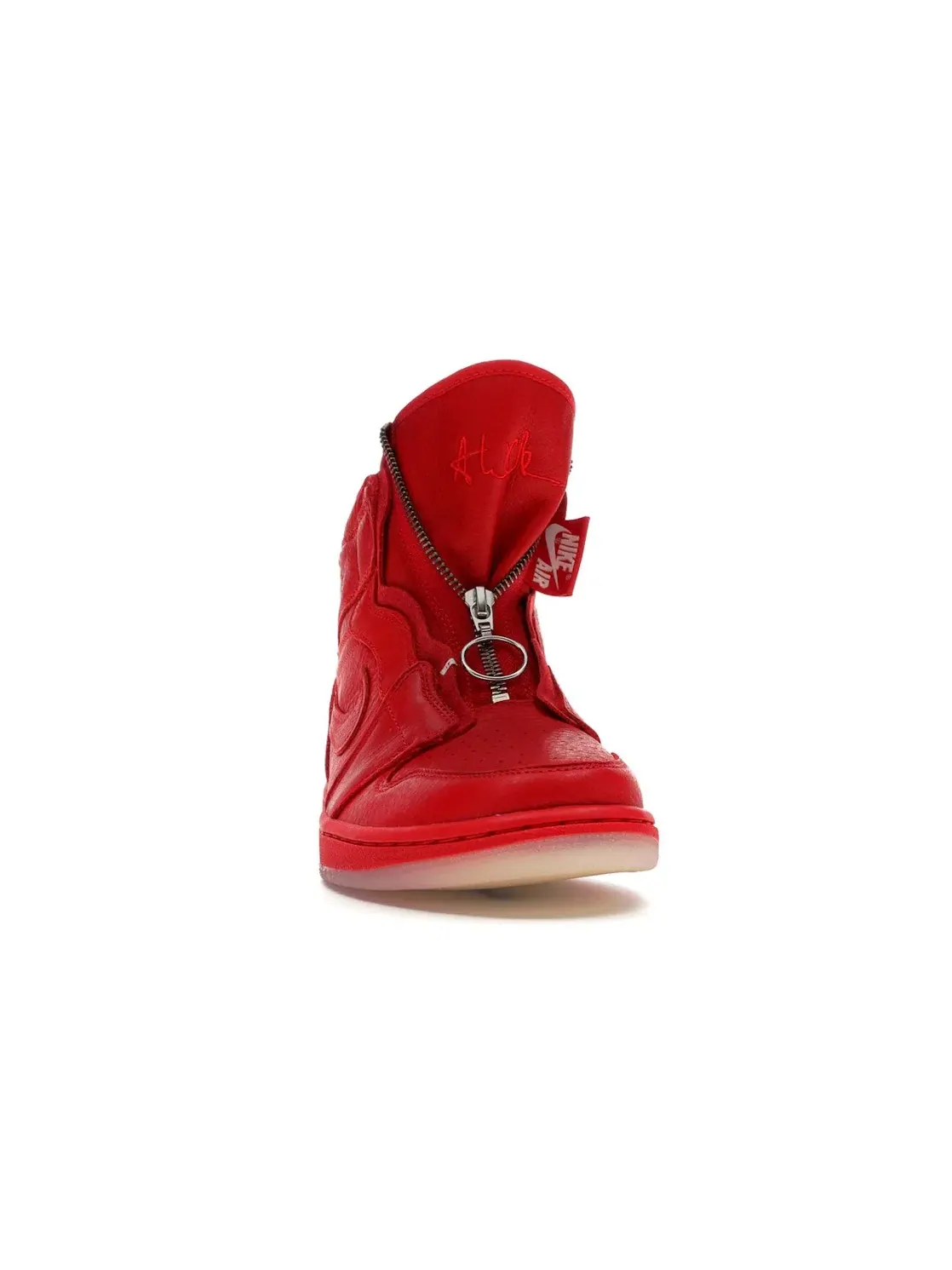 Женские кроссовки с молнией Jordan 1 Retro High Zip AWOK Vogue Jordan — изображение 2 из 4, красный/красный--черный