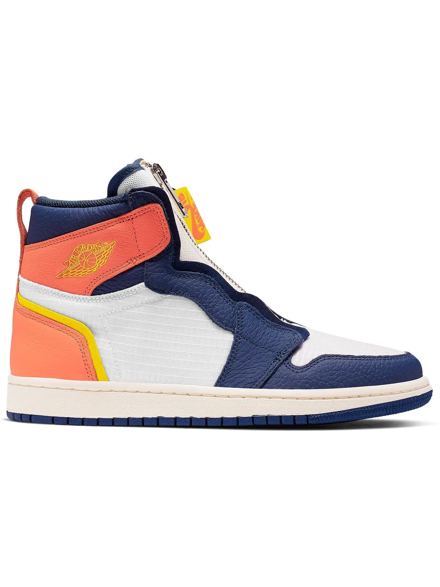 Женские кроссовки с молнией Jordan 1 Retro High Zip — изображение 1 из 1, яркий-синий-оранжевый