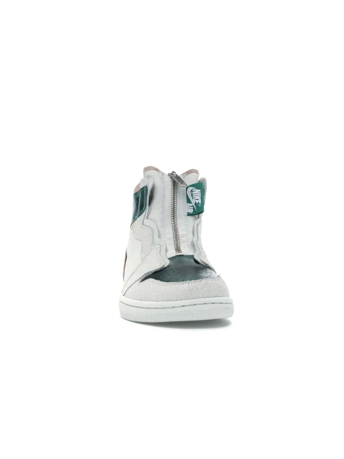 Женские кроссовки с высоким берцем Jordan 1 Retro High Zip Jordan — изображение 2 из 4, зеленый-бежевый